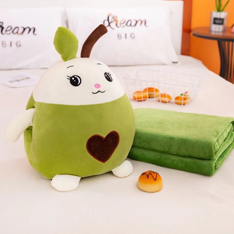 fluffy mouse animal set toy with blanket 2 in 1 travel pillow blanket