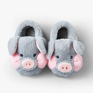 Home Indoor Customized Winter warm kids hamster plush slipper shoes