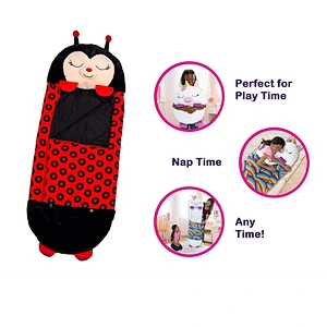 Wholesale custom plush lady bug happy nappers sleeping bag