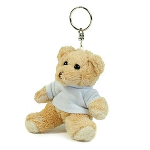 Mini Brown Teddy Bear Key chain Plush for Bag Charm