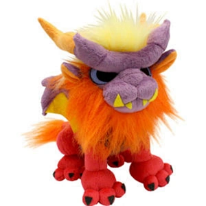 Plush Cute wholesale standing Toy dino&dragon kylin simulation orange color dino stuffed toys
