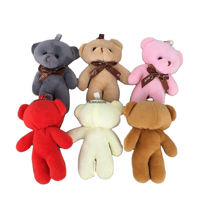 Bear stuffed toy doll , 9CM Stuffed Plush TOY DOLL with keyring