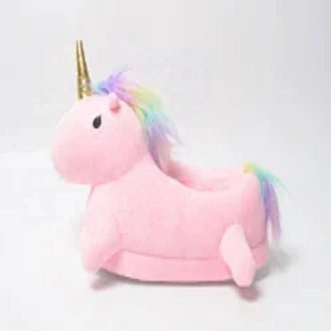 wholesale peluches soft toy plush slippers unicorn