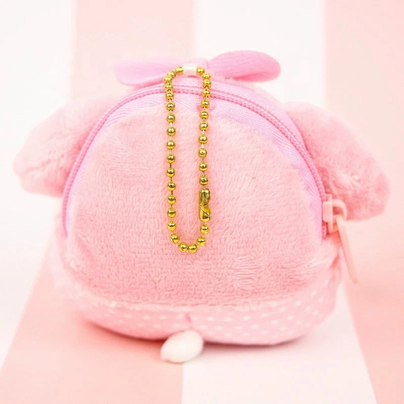 Hot Sale Plush Purse Little Twin Stars Cinnamoroll Dog Kuromi Stuffed Plush Toys Bags Pendant Kids Gifts