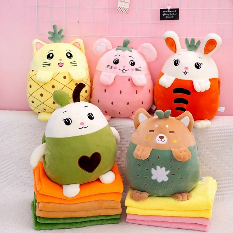 soft toys for kids stuffed animal with polyester blanket pillow