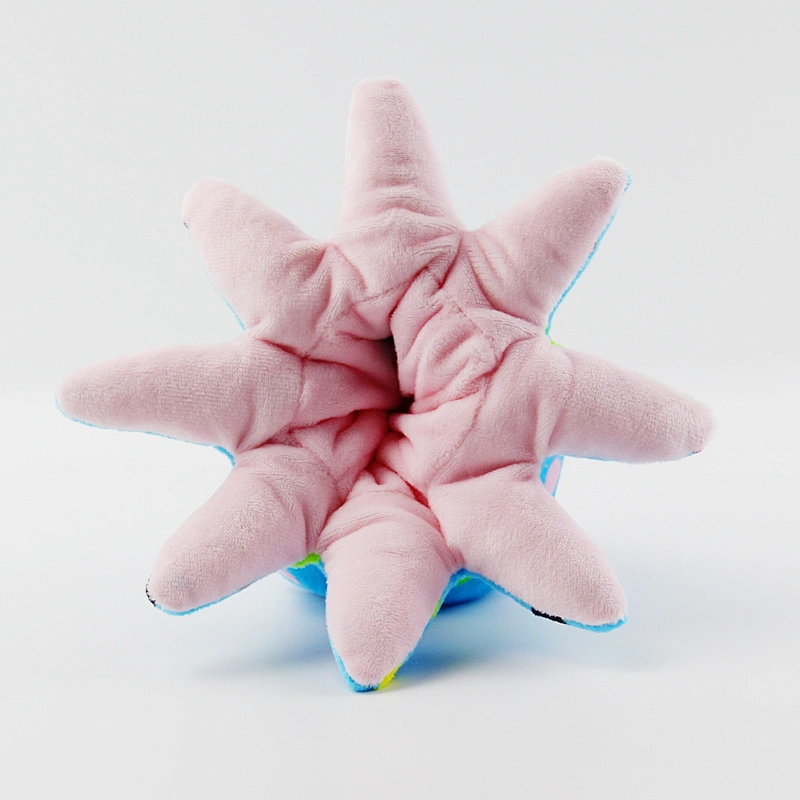 Soft And Reversible Plush Toy Colorful Octopus Doll Stuffed Octopus Doll Flip Toy Blue+Pink Baby Toy