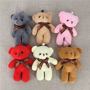 Bear stuffed toy doll , 9CM Stuffed Plush TOY DOLL with keyring
