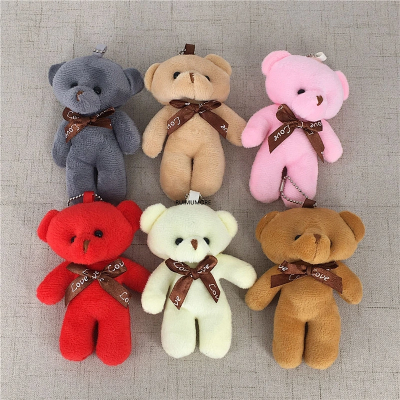 Bear stuffed toy doll , 9CM Stuffed Plush TOY DOLL with keyring