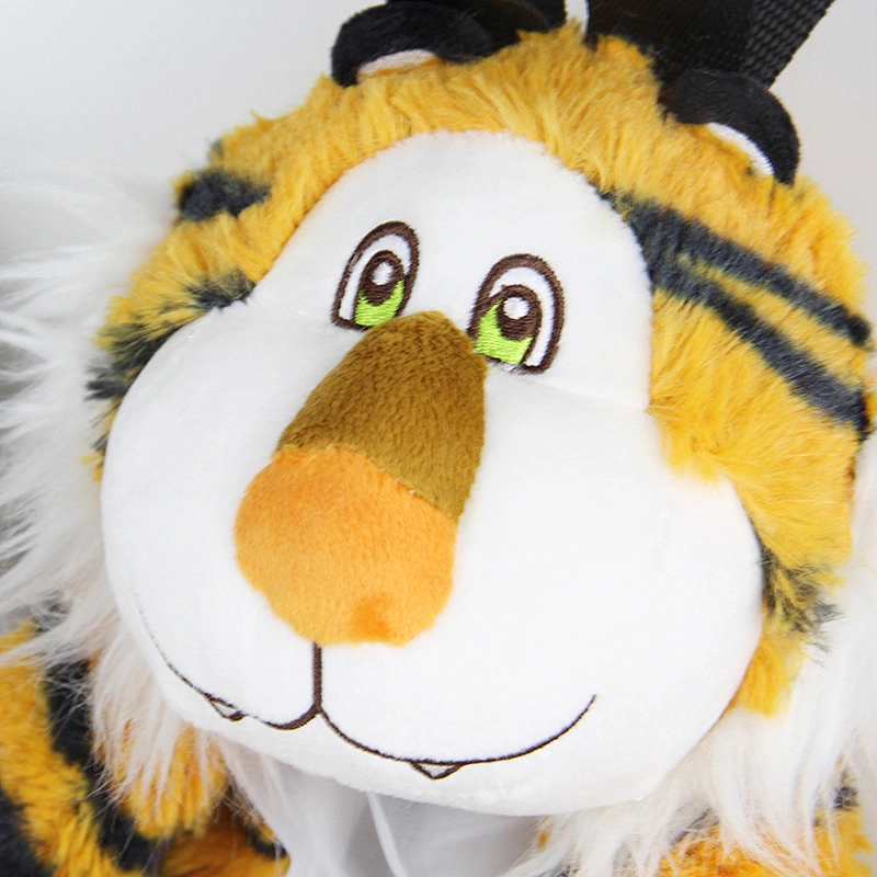 2021 Hot selling Promotional OEM cute custom stuffed tiger plush backpack