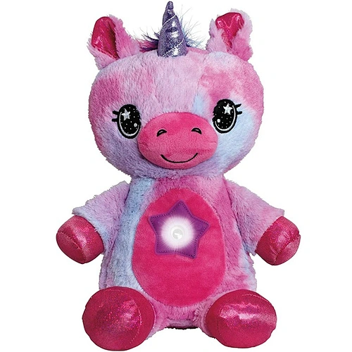 Custom Star Belly Dream Lites Stuffed Animal Night Light Pink and Purple Unicorn
