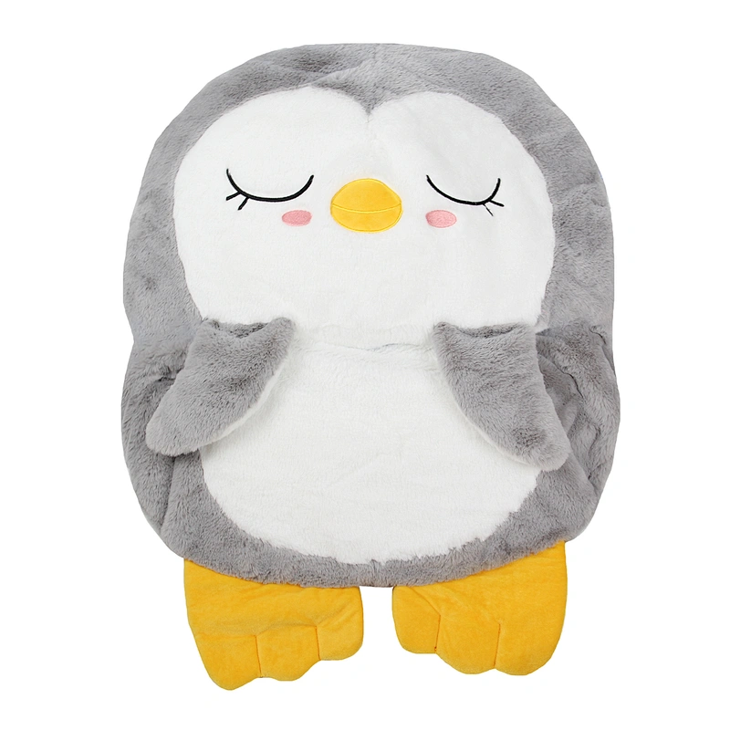 140*45cm soft stuffed customized design plush happy nappers Penguin sleeping bag for 5-6 years old baby