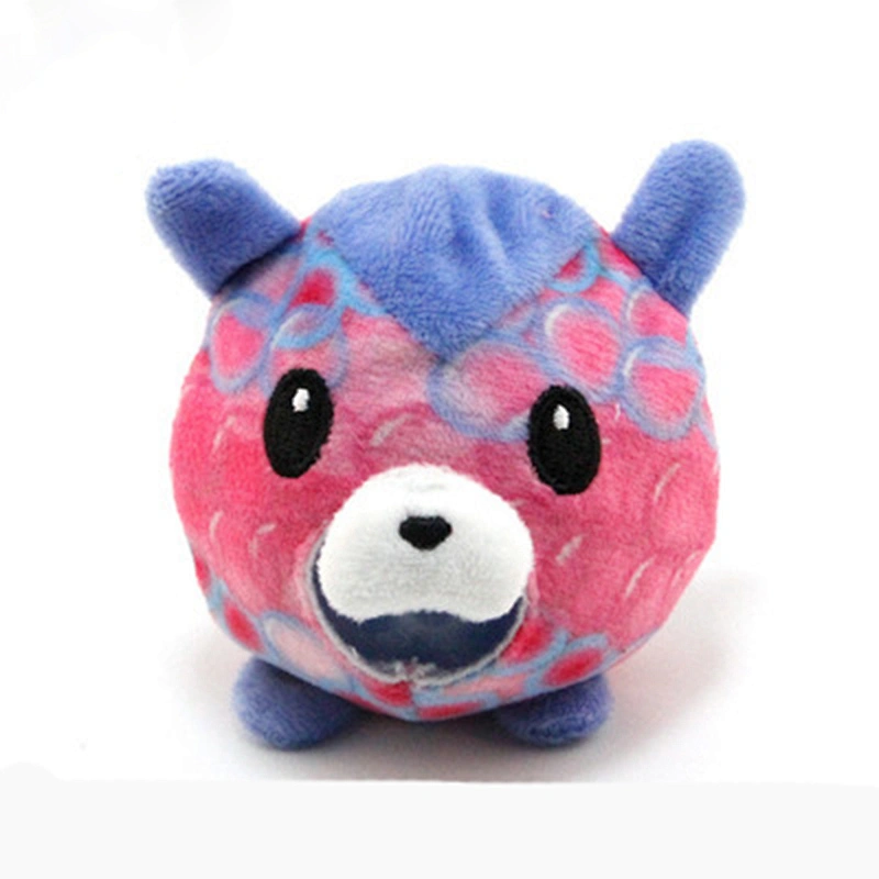 New design mini Squishy ball plush stuffed toys keychain