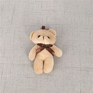 Bear stuffed toy doll , 9CM Stuffed Plush TOY DOLL with keyring