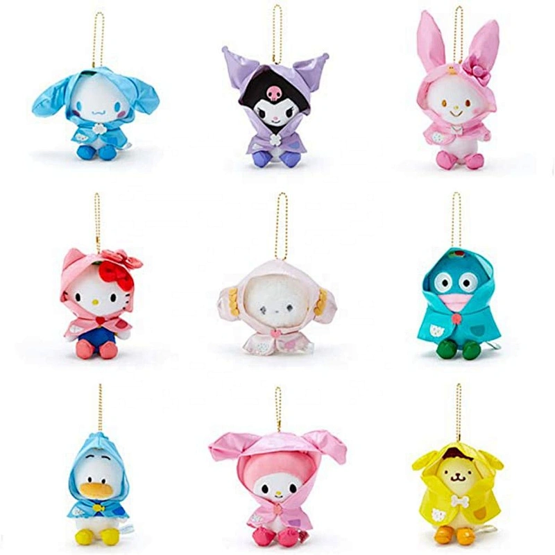 plush toy 25cm kuromi keychain for girls gift