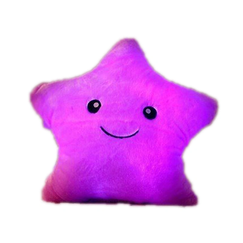 Birthday gift customized luminous stuffed star plush pillow cushion