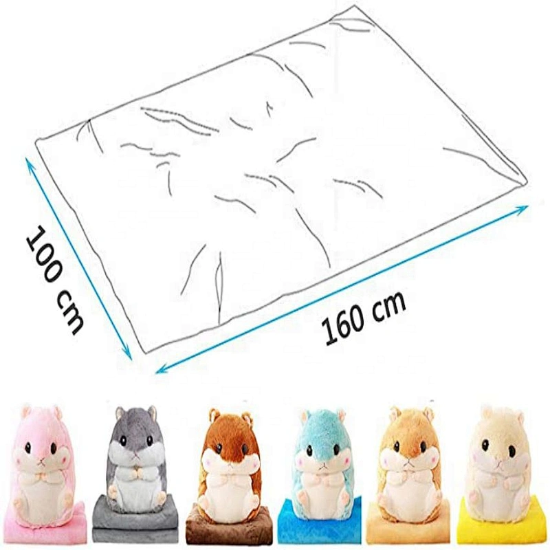 cute hamster stuffed animal pillow	toy with blanket