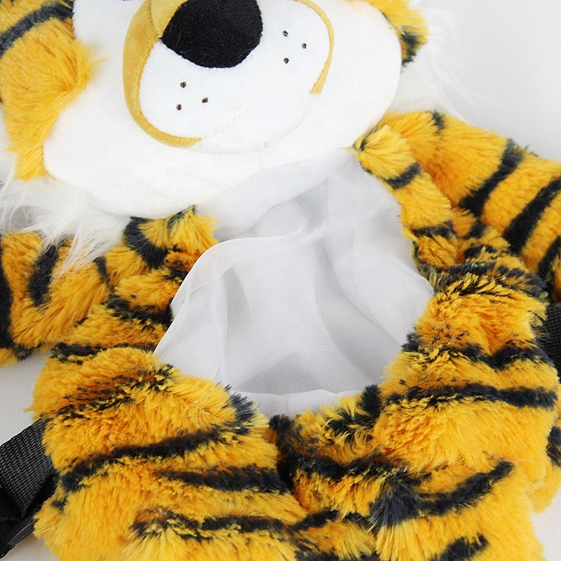 2021 Hot selling Promotional OEM cute custom stuffed tiger plush backpack