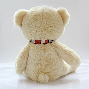 Custom sitting bear with scarf stuffed toys teddy bear for Christmas