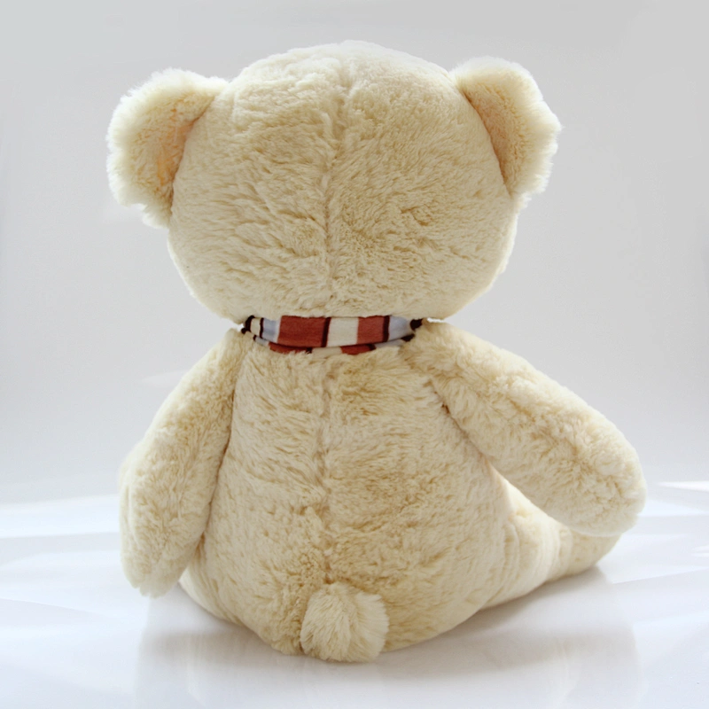 Custom sitting bear with scarf stuffed toys teddy bear for Christmas