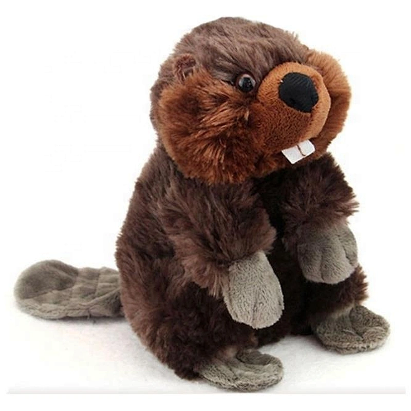 2021 Cute custom wild stuffed animal beaver plush toys for kids