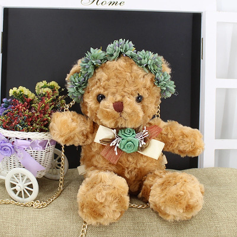 30-38cm soft stuffed plush baby toy lovely teddy bear with back bag