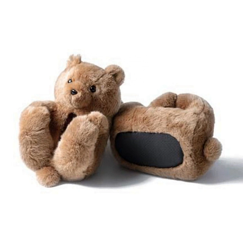 2020 cheap comfortable women fluffy stuffed Teddy Bear Slippers