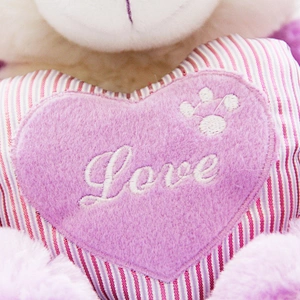 cheap bouquet plush toy purple stuffed valentine teddy bear