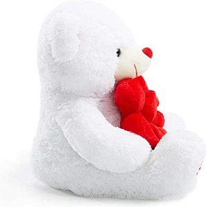 soft toy flower rose heart peluche gift home decor valentines day bear with box