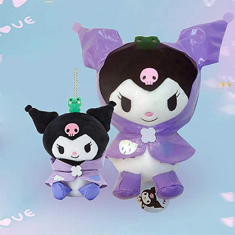 plush toy 25cm kuromi keychain for girls gift
