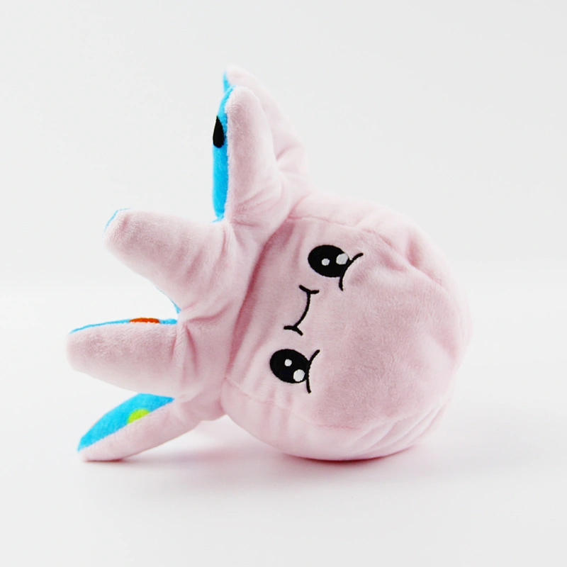 Soft And Reversible Plush Toy Colorful Octopus Doll Stuffed Octopus Doll Flip Toy Blue+Pink Baby Toy