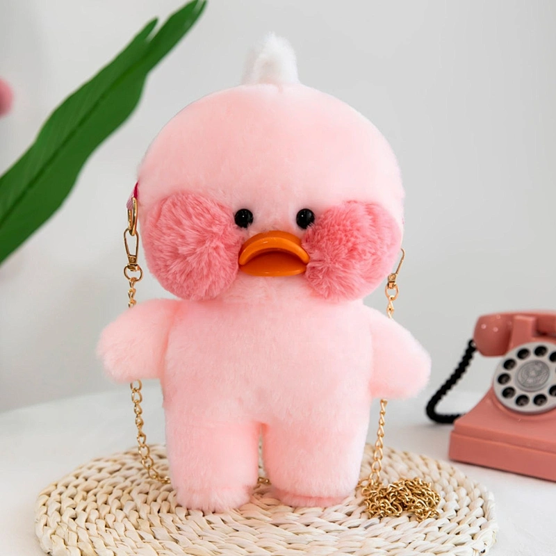 Hot selling promotion baby love plush duck shaped bag