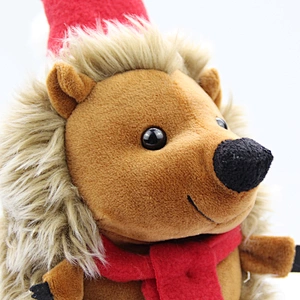 Wholesale Stuffed animal cute lovely Christmas hedgehog plush toys