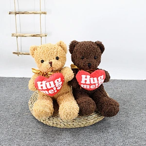 30-50cm soft stuffed plush baby toy lovely teddy bear with T-shirt