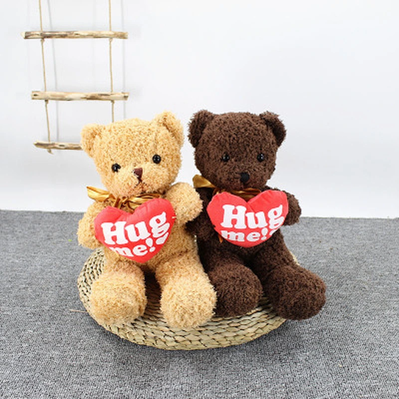 30-50cm soft stuffed plush baby toy lovely teddy bear with T-shirt