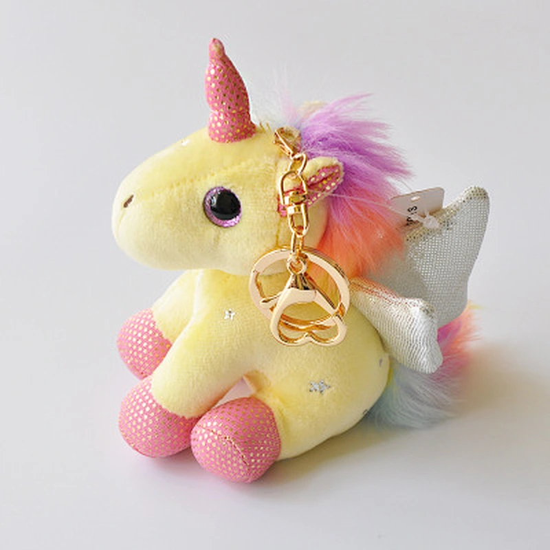 New design unicorn stuffed plush keychain toys