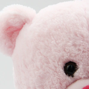 Cute adorable soft stuffed pink teddy bear with sound box and music box valentine gift