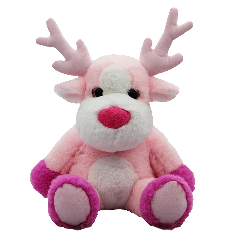 New Novelty Standing Blue Reindeer Christmas Sitting Stuffed Elk Plush Indoor Decoration Deer