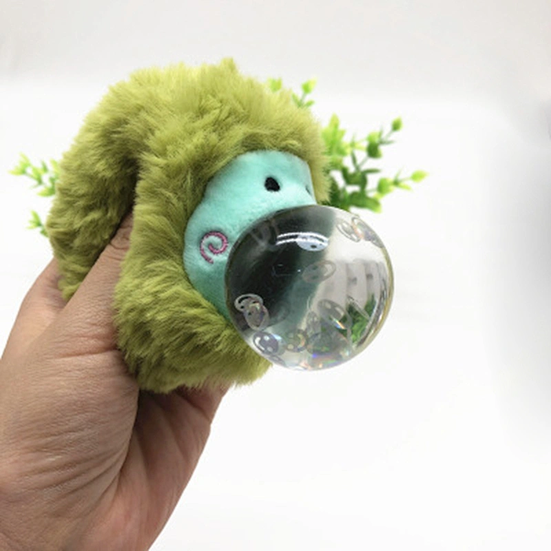 New design mini Squishy ball plush stuffed toys keychain