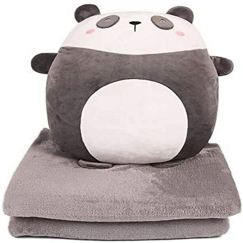 super soft fur throw with double baby toys blanket with plush toy