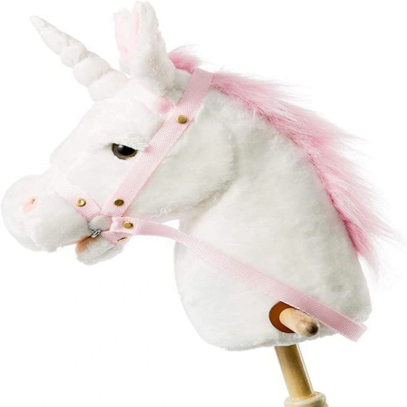 kids	stuffed animal unicorn plush toys hobby horse for sale