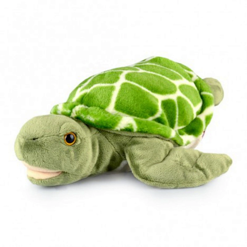 Plush white cute dog eco hand puppet toys