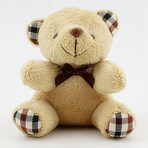 Soft light brown stuffed teddy bear plush toy