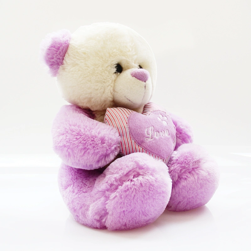cheap bouquet plush toy purple stuffed valentine teddy bear
