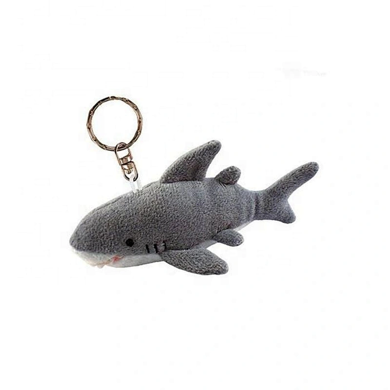 New Design Sea Animal and Fishes Keychain Plush Mini Toys Devil Ray with Carabiner Buckle