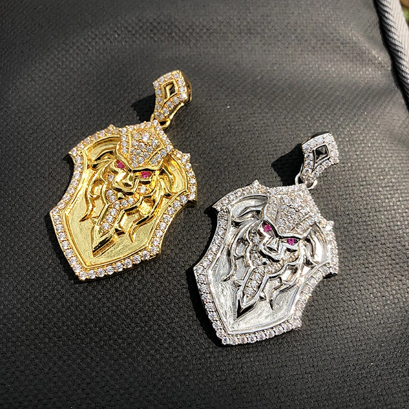 Wholesale AAA Hiphip CZ Urban Jewelry Personalized Lion Pendants