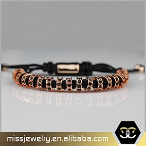 Miss Jewelry Engrave Logo Mens Beaded Bracelets Men, Gold Bracelets for Men Designs