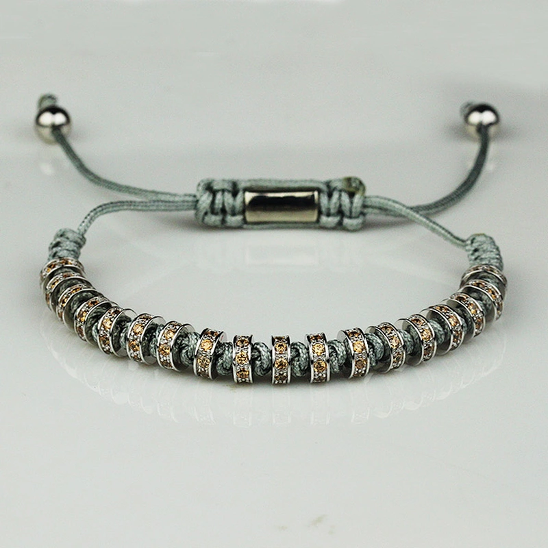 Miss Jewelry Engrave Logo Mens Beaded Bracelets Men, Gold Bracelets for Men Designs