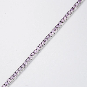 Missjewelry Hip Hop Tennis Chain Mens CZ Paved Diamond Tennis Bracelet 925