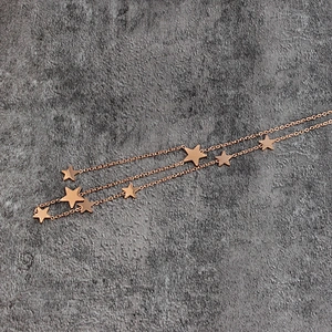 Miss Jewelry New Jewelry Women's Gold Plated Stainless Steel Necklace Roll