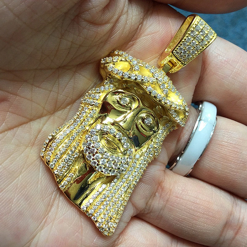 Micro Pave Round Big Iced Out Pendant CZ